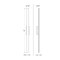 Z-Lite Stylet Outdoor Wall, 4-Light, 4.75 In.W x 72 In.L x 3.75 In.H, Sand Black/White 5006-72BK-LED - alternate 5